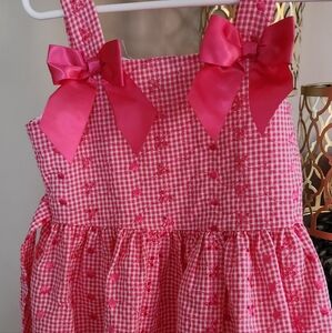 Bonnie Jean Pink Gingham Kids Dress